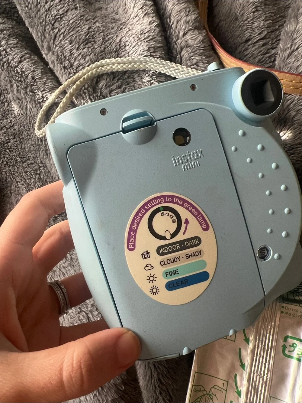 Fujifilm instax mini 7S Instant Camera in Light Blue with Film Pack